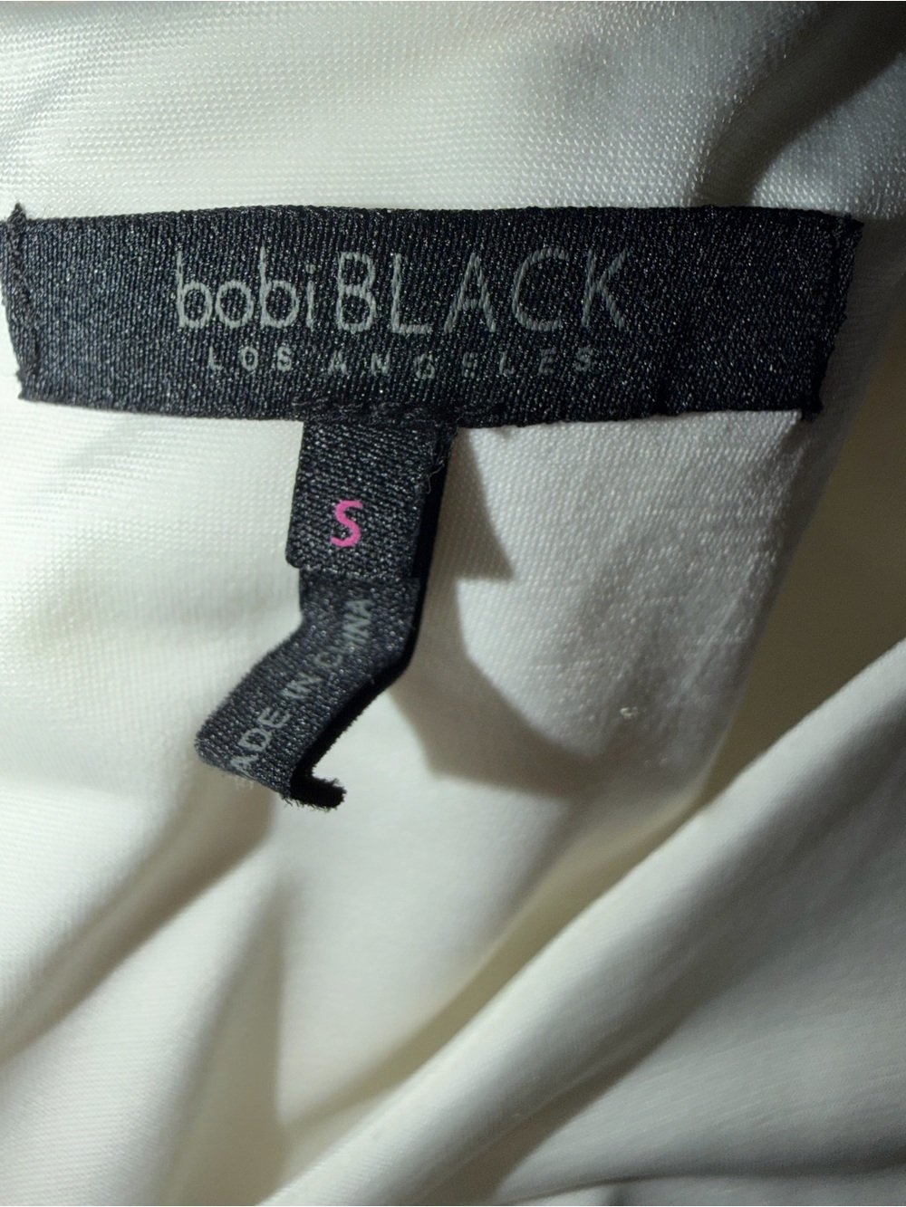 Bobi Black Draped Long Sleeve Dress Size Small - Picture 4 of 7